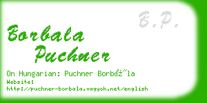 borbala puchner business card
